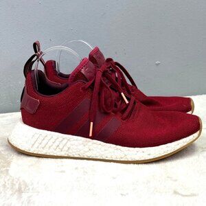 Adidas NMD R2 Sneakers 8.5 Men Collegiate Burgundy Lace Up CQ2404 Athletic Shoes